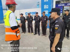 項目深夜險遭失竊，英勇保安機智退敵